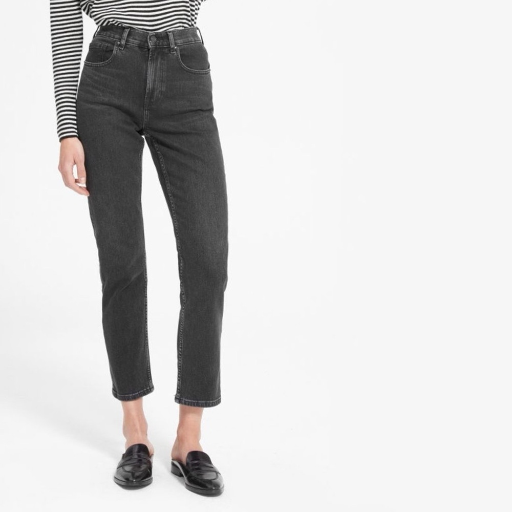 Everlane Cheeky Straight Jean Black